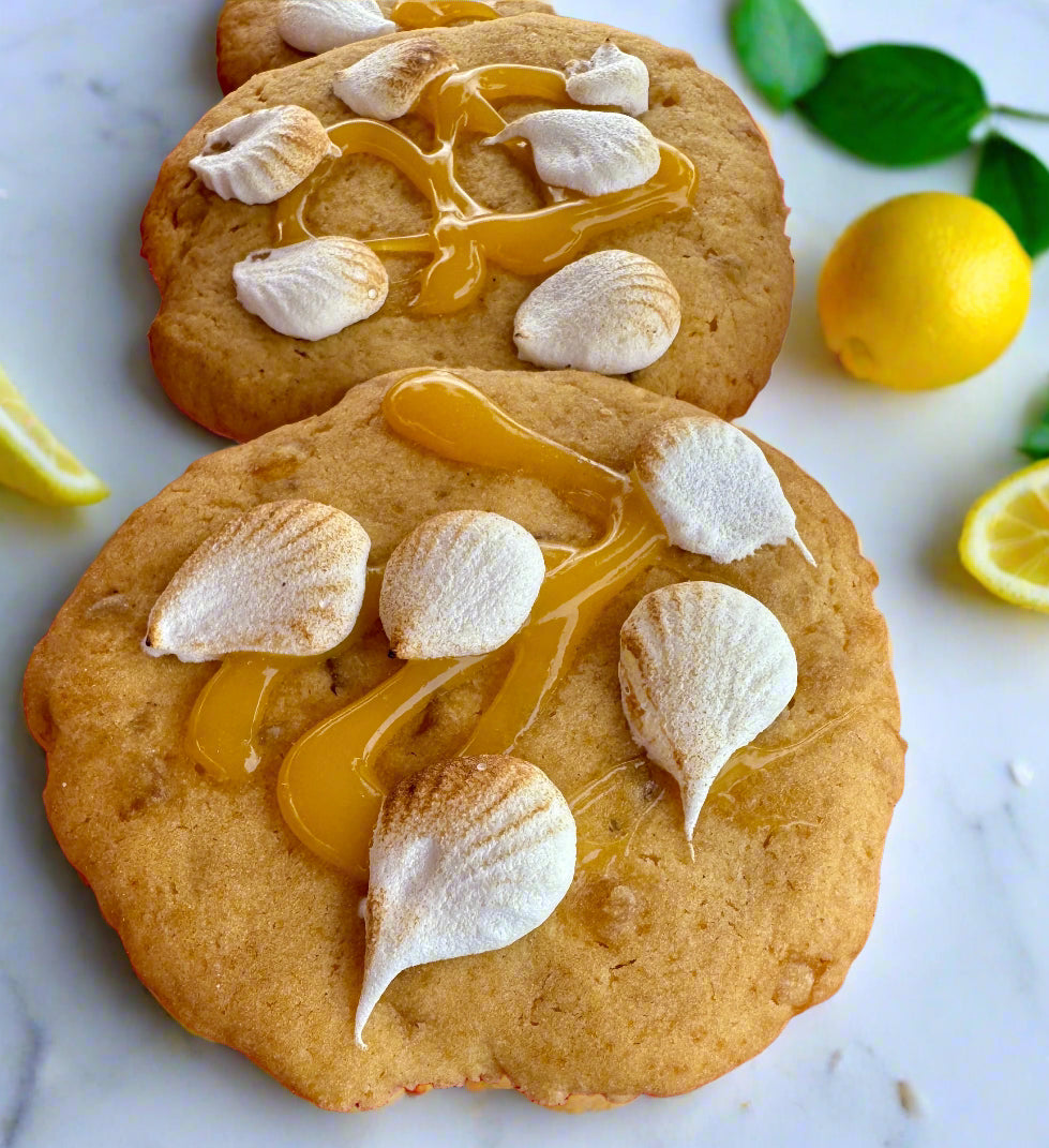Large Lemon meringue cookie, box of 5